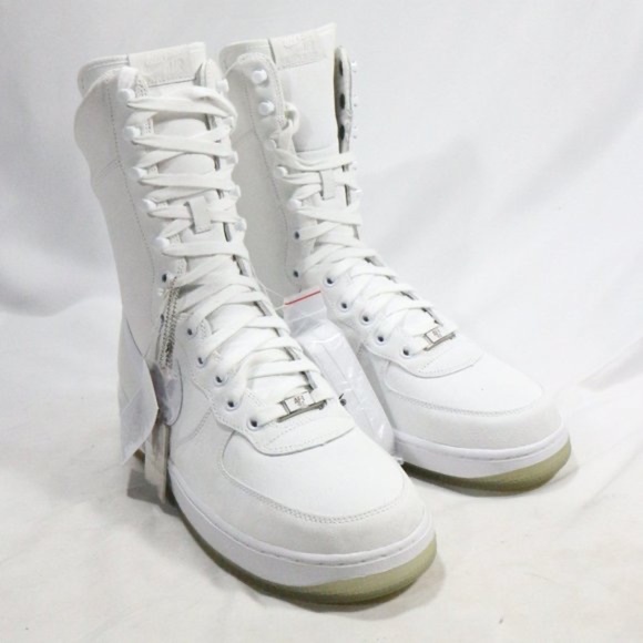 Nike Air Force 1 Wmns 2006 White High Top Sneakers Sz 11.5 US Wmns - Picture 11 of 14